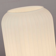 Flute Frosted Ribbed Acrylic Shade Table Lamp