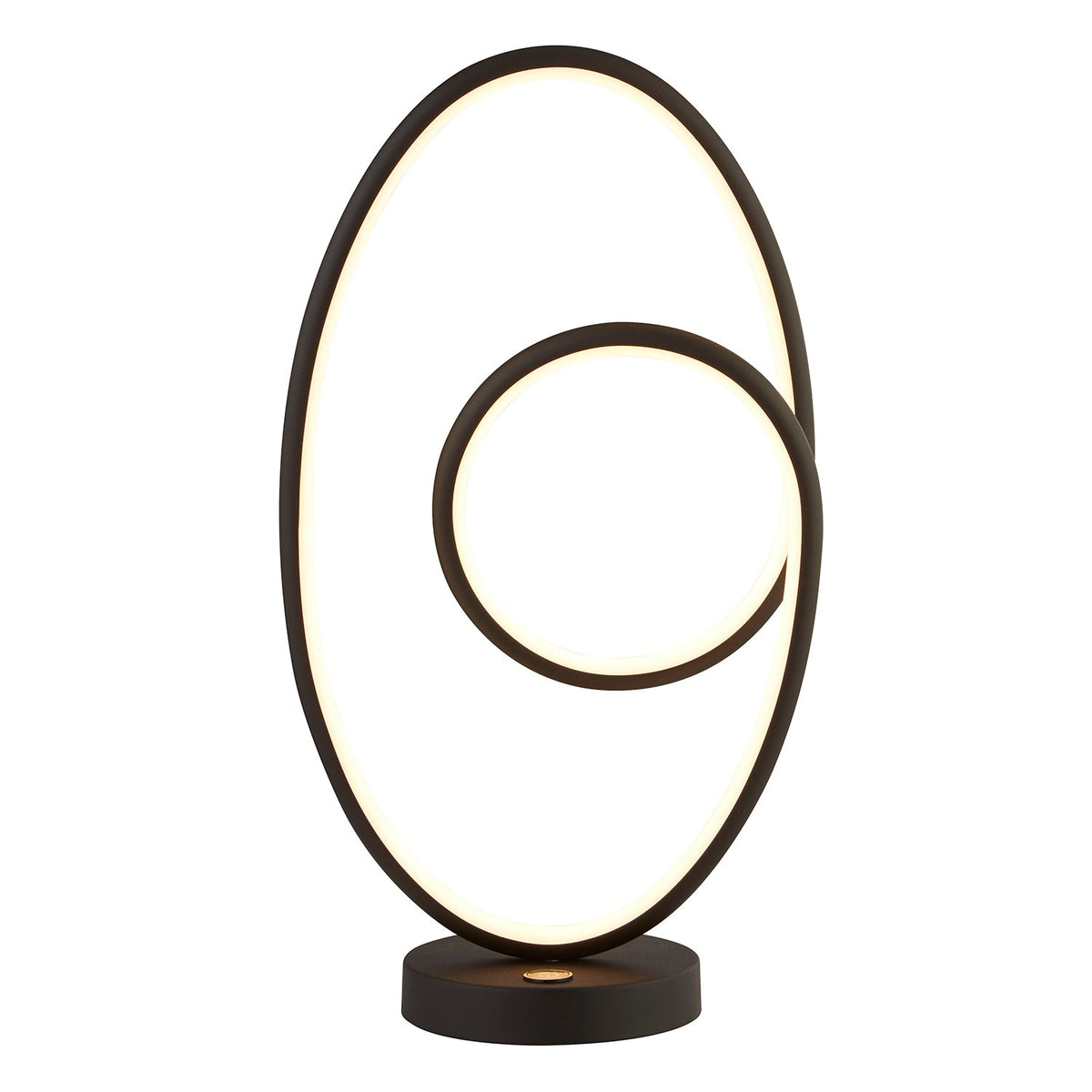 Orbit Glow Black LED Table Lamp