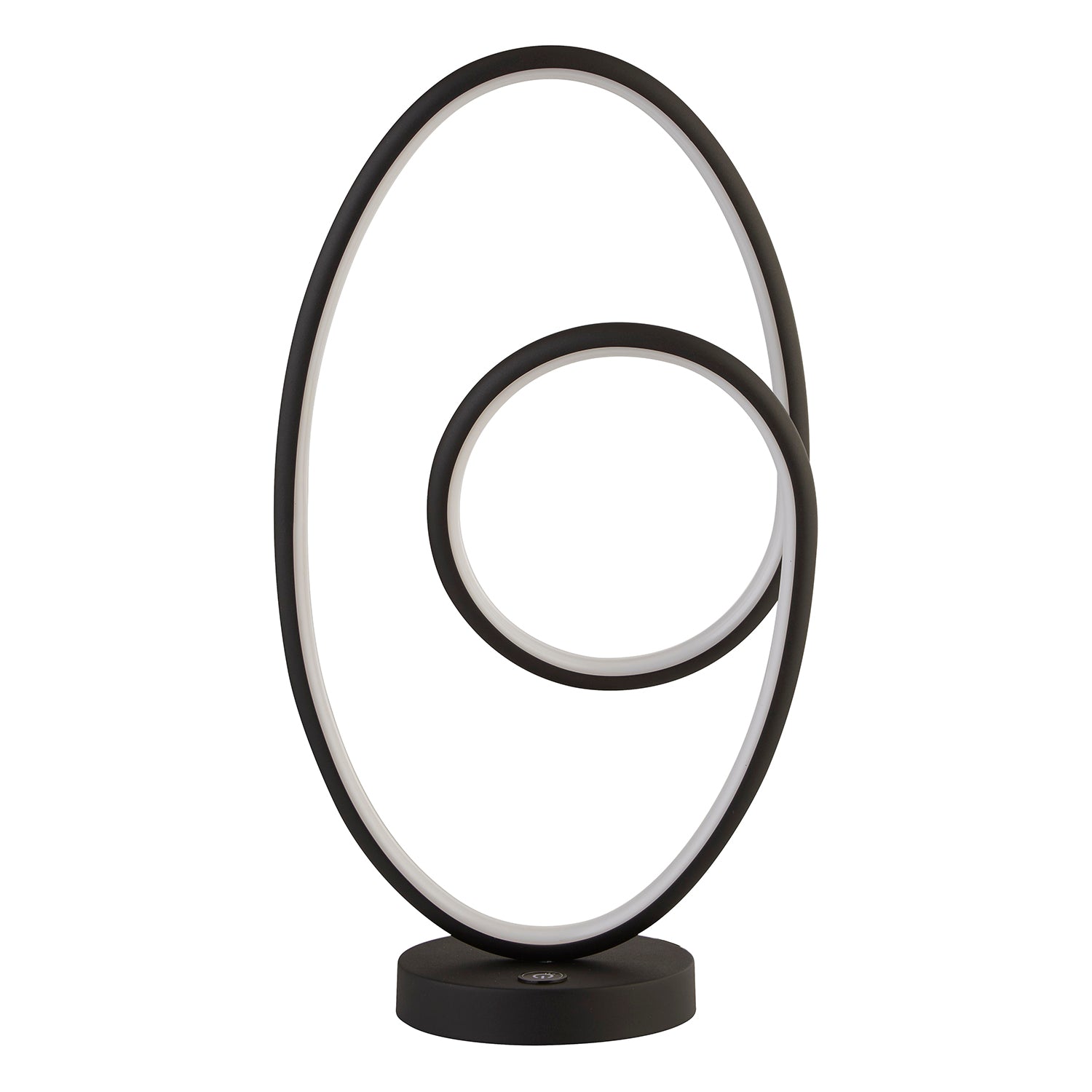 Orbit Glow Black LED Table Lamp