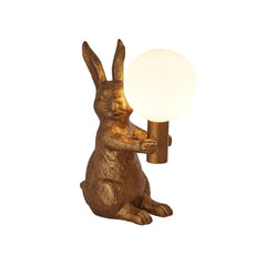Gold Rabbit Table Lamp