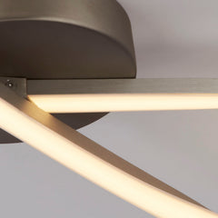 Orbit Glow Silver LED Ceiling Light