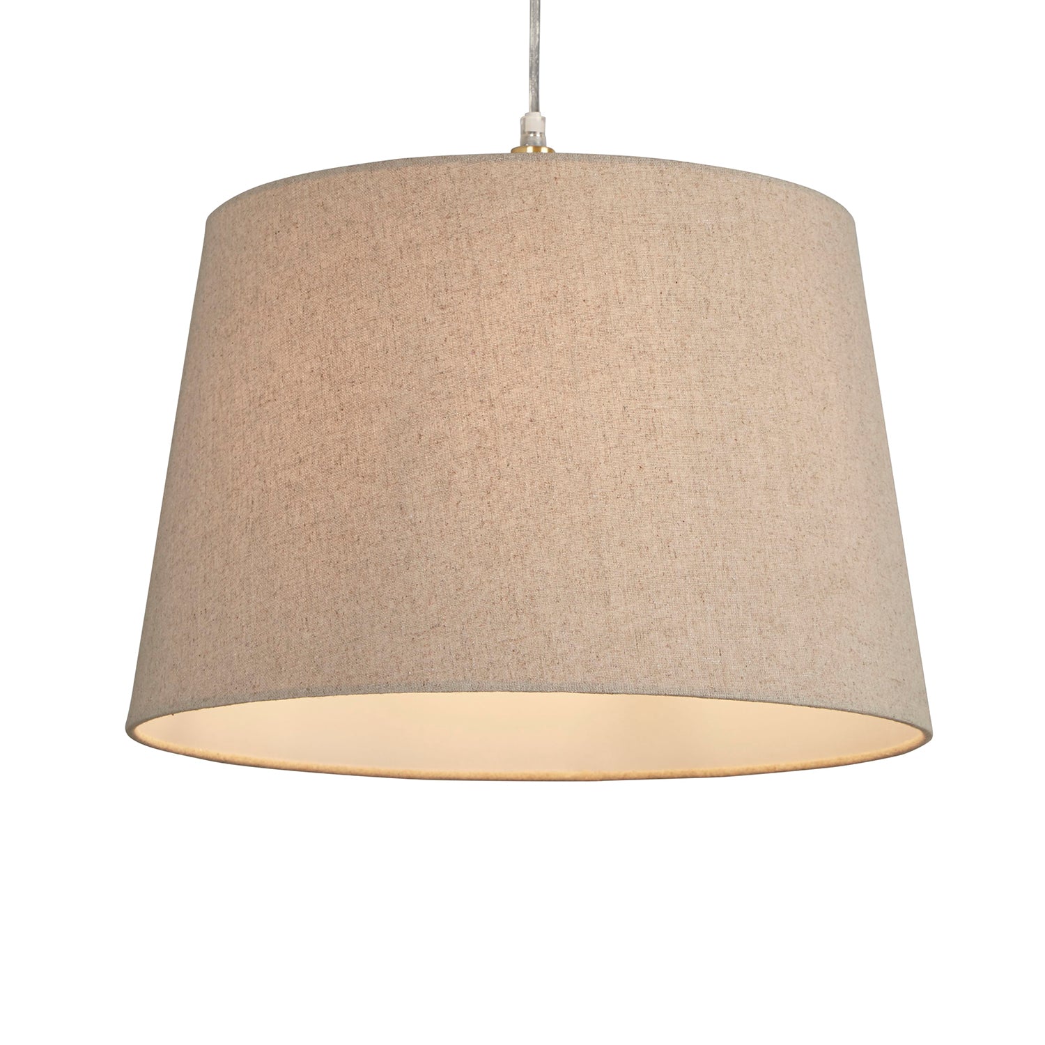 Oakfield Natural Linen Tapered Drum Easy Fit Shade