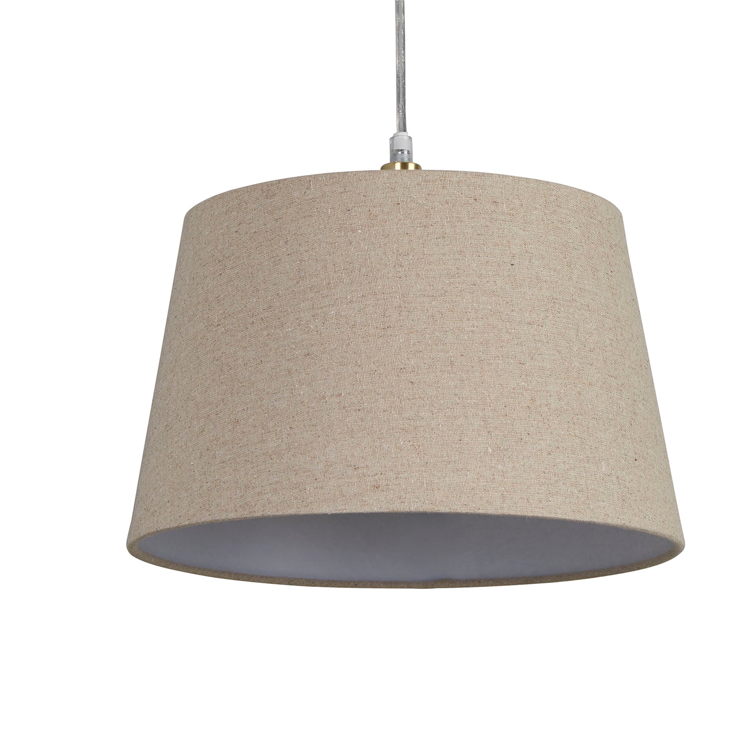 Oakfield Natural Linen Tapered Easy Fit Drum Light Shade