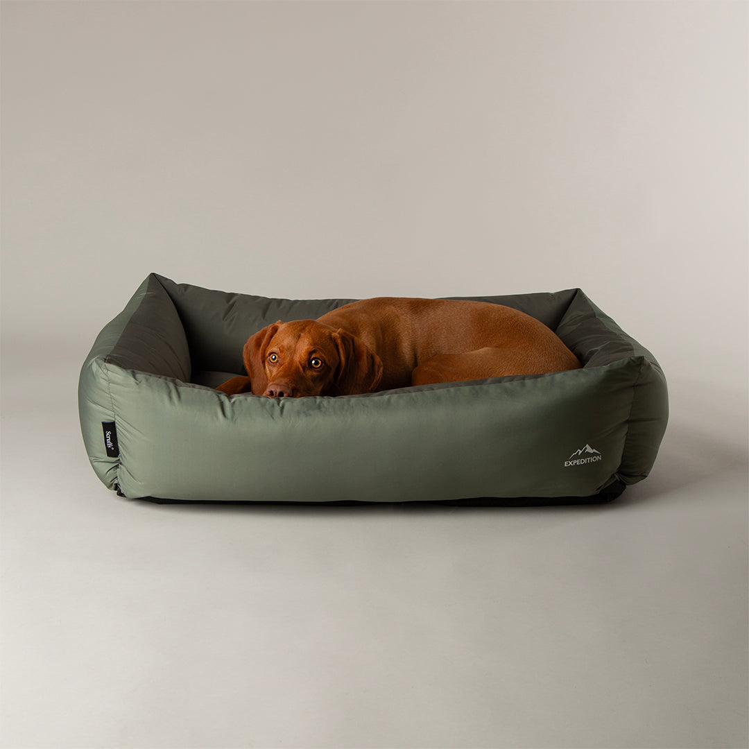 Scruffs Expedition Khaki Green Dog Box Bed