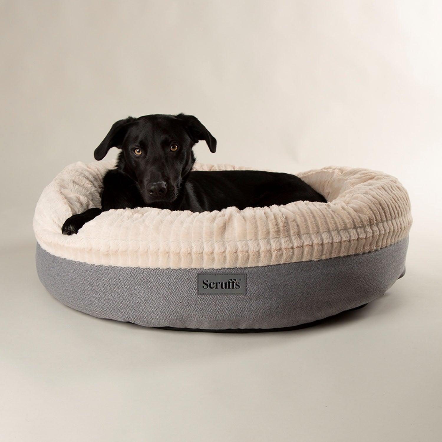 Scruffs Ellen Light Grey Pet Donut Bed