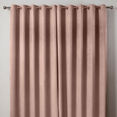 Ambiance Blush Pink Thermal Eyelet Curtains