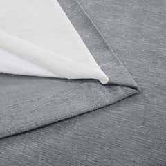 Amberley Nickel Grey Chenille Thermal Door Curtain