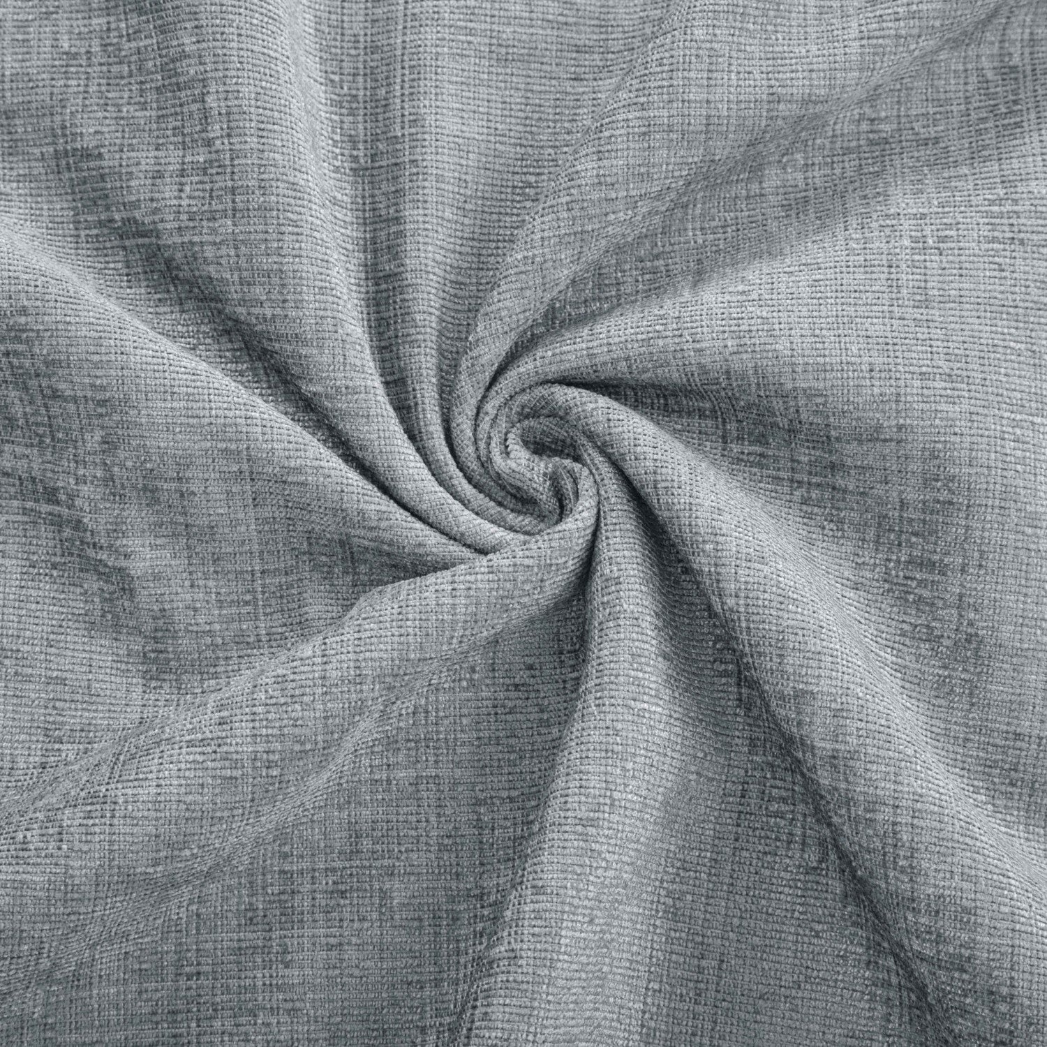 Amberley Nickel Grey Chenille Thermal Door Curtain