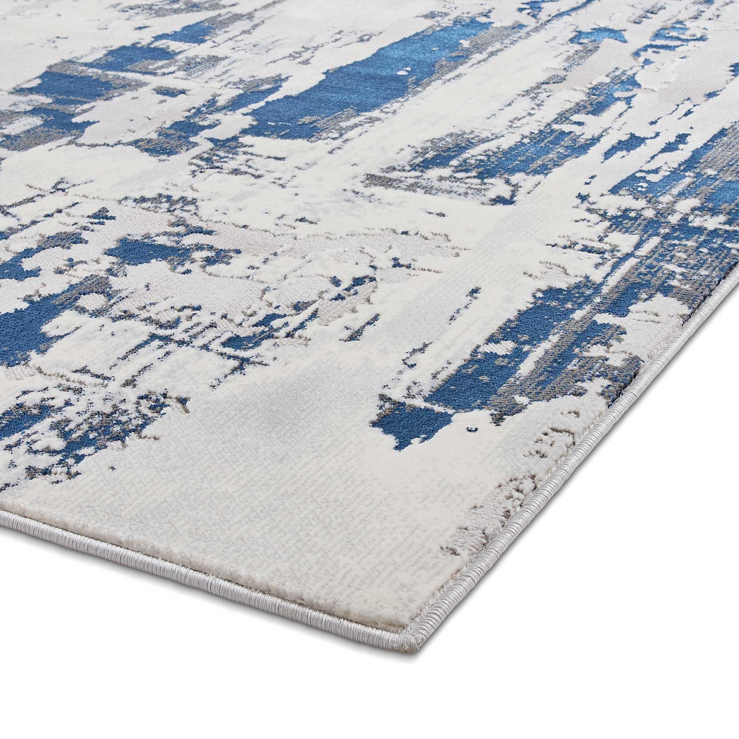 Apollo GR579 Grey/Navy Rug