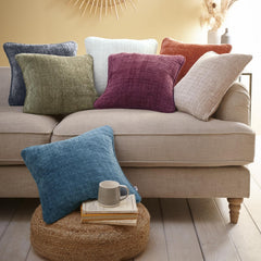 Alba Wine Chenille Cushion (43cm x 43cm)