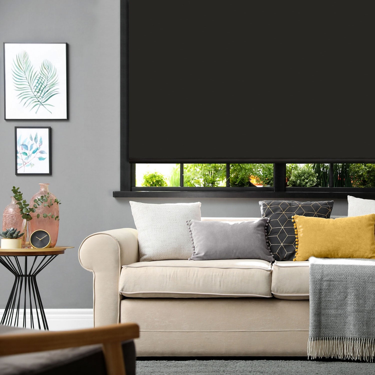 Black Blackout Roller Blind