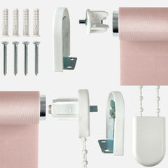 Blush Pink Blackout Roller Blind