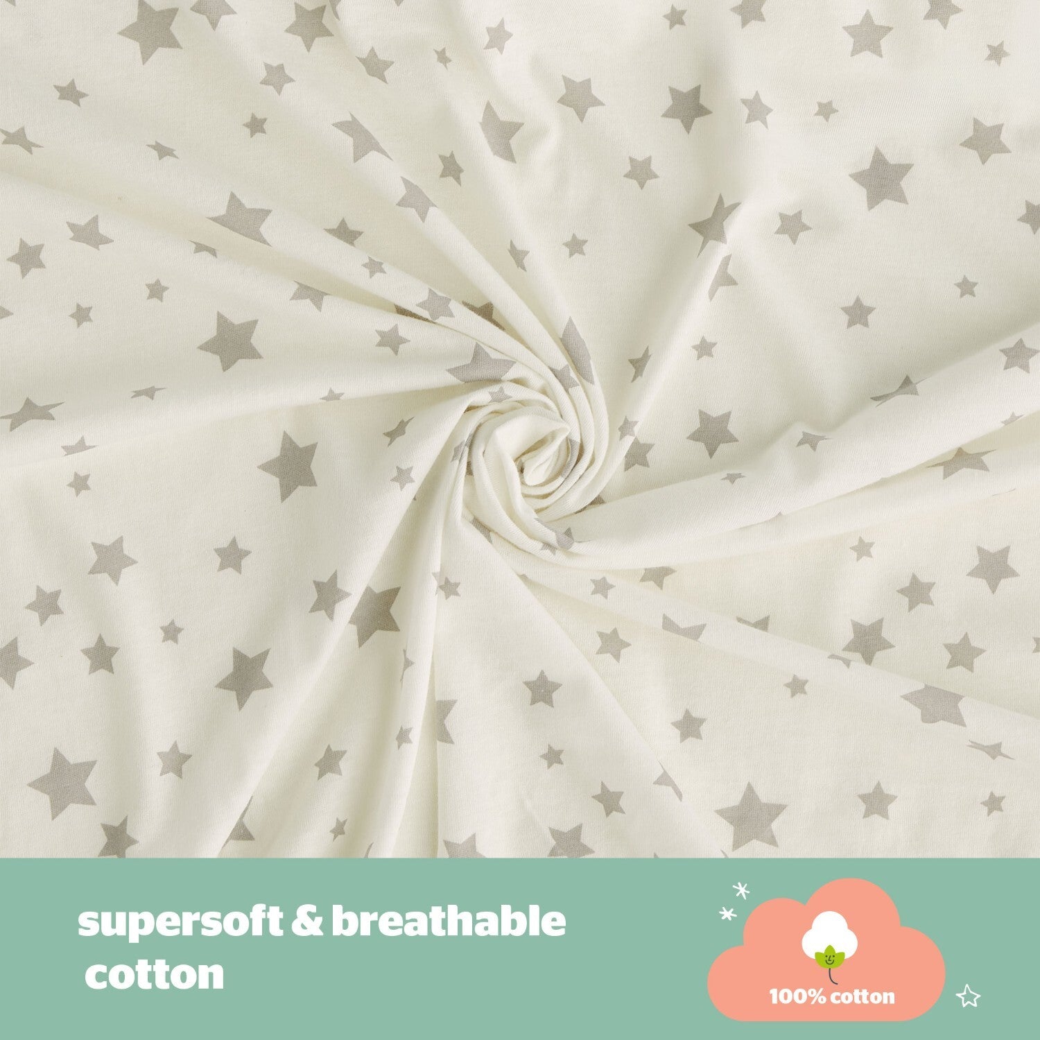 Silentnight Safe Nights Grey Baby 2.5 Tog Sleeping Bag