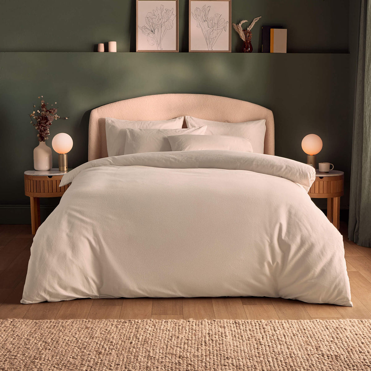 Silentnight Natural Brushed Cotton Duvet Set