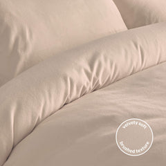 Silentnight Natural Brushed Cotton Duvet Set