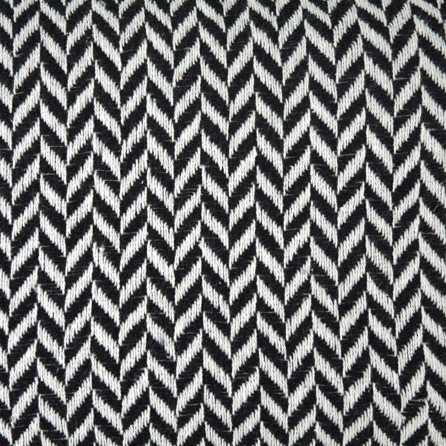 Cherokee Black Scandi Woven Recycled Cotton Throw