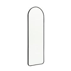 120cm Black Arched Full Length Wall Mirror