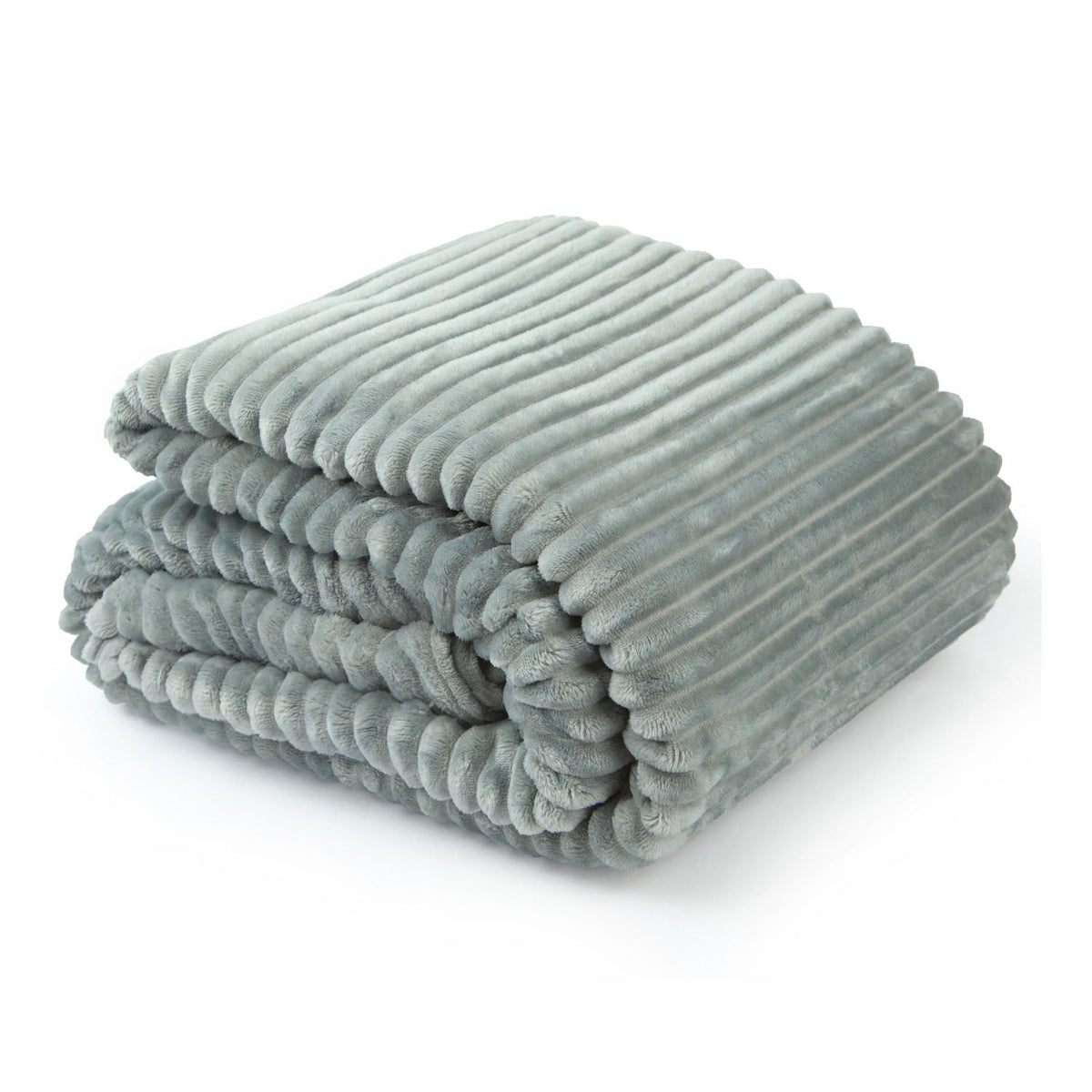 Dakota Silver Flannel Fleece Soft Blanket Throw