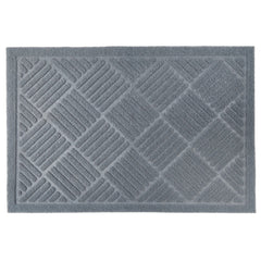 Cross Hatch Easy Care Absorbent Doormat in Grey