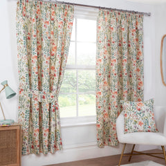 Amaryllis Floral Multi Tie Backs (Pair)
