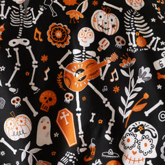 Halloween Day of the Dead Glow in the Dark Duvet Cover Set