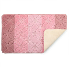 Halo Pink Stripe 2 Piece Bath Mat Set
