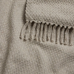 Hayden Natural Large Cotton Throw (200cm x 200cm)
