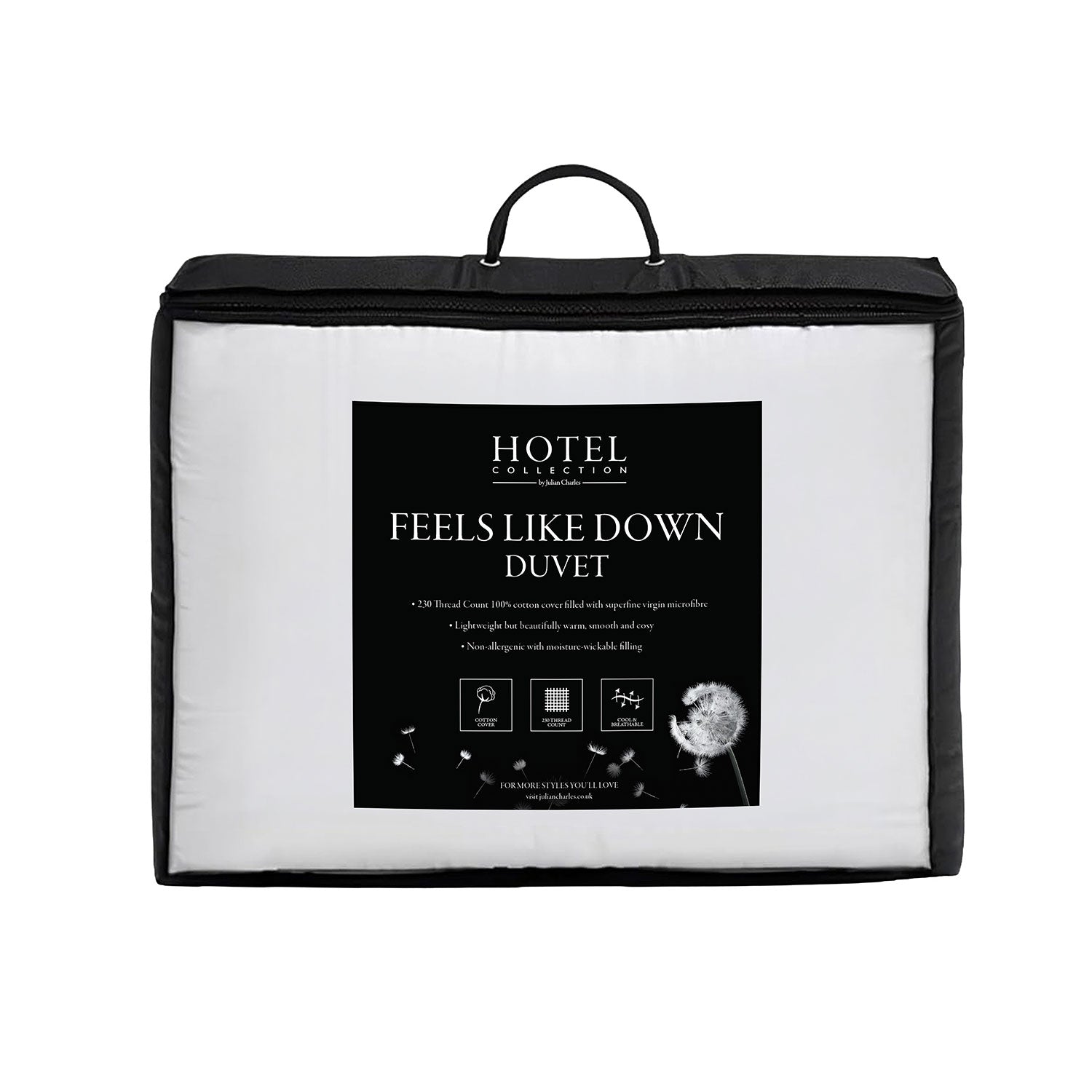 Feels Like Down Hotel Collection All Seasons 15 Tog Duvet (4.5 & 10.5 Tog)