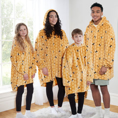 Bee Ochre Yellow Oversized Fleece Hoodie