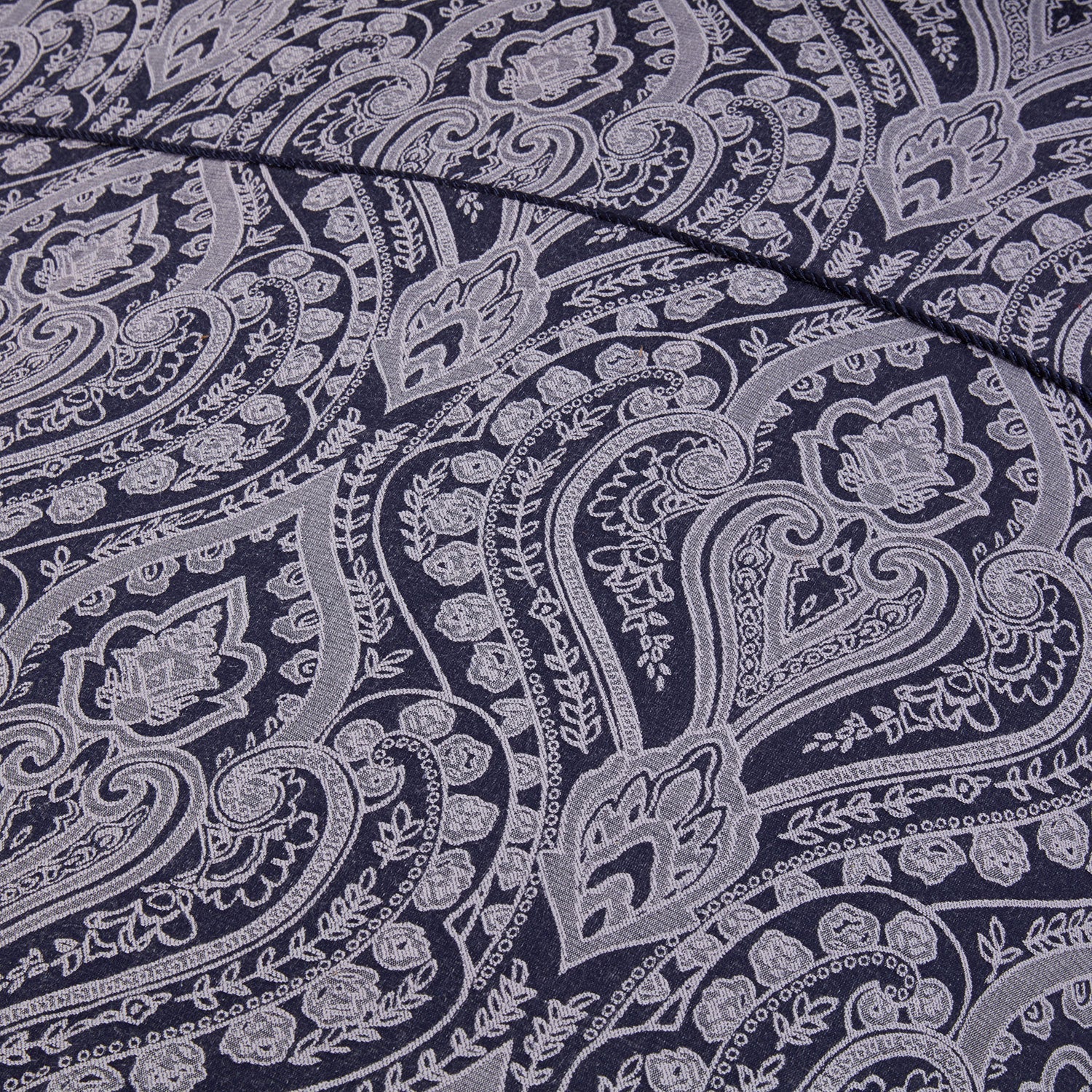 Regency Navy Luxury Cotton Rich Jacquard Duvet Cover