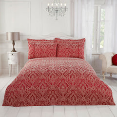 Regency Red Luxury Cotton Rich Jacquard Housewife Pillowcases (Pair)