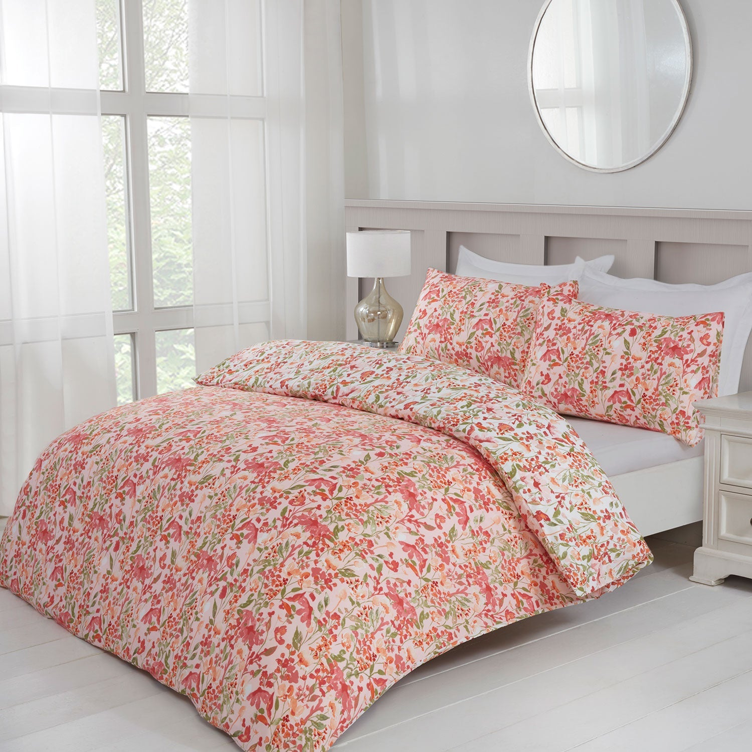 Wildflower Pink Reversible Duvet Set