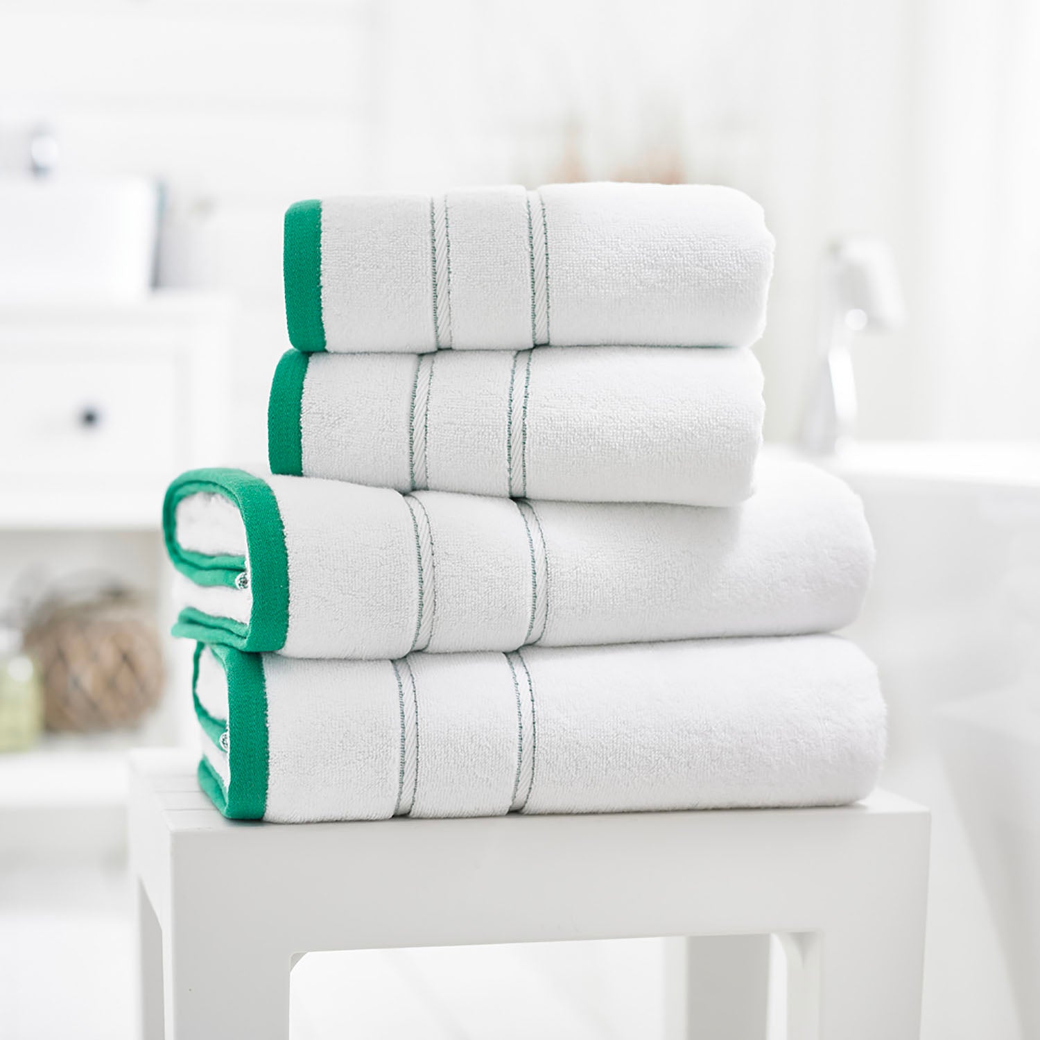 Lobster Creek Delamere Green Towels