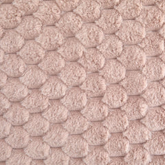 Lush Blush Pink Fluffy Faux Fur Throw Blanket