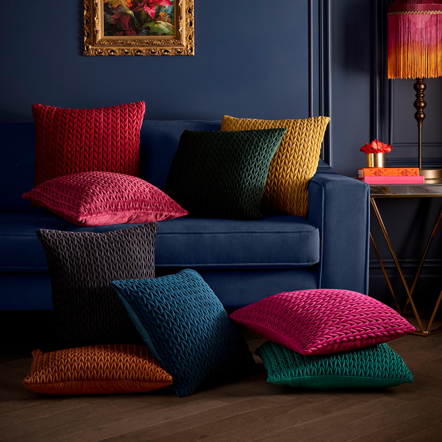 Laurence Llewelyn-Bowen Amory Fuchsia Cushion (43cm x 43cm)