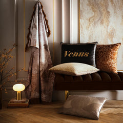 Laurence Llewelyn-Bowen Atlas Gold Large Cushion (55cm x 55cm)