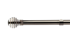 Black Silk Metal Sliced Extendable Curtain Pole
