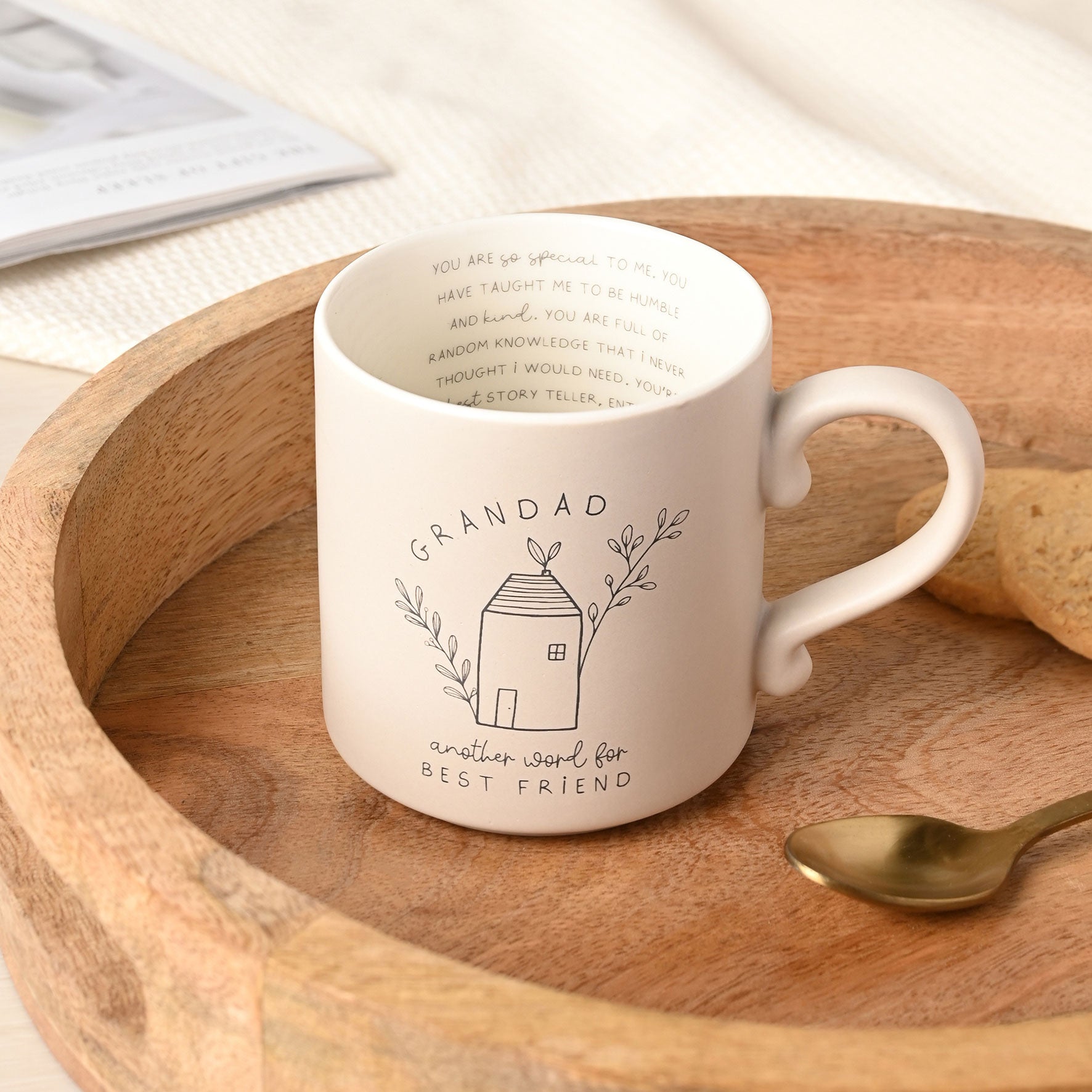 Moments Mug With Inside Words Grandad