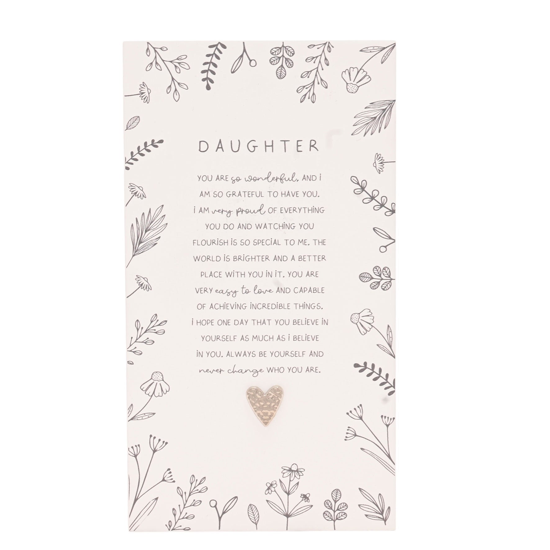 Moments Standing Verse Plaque Daughter