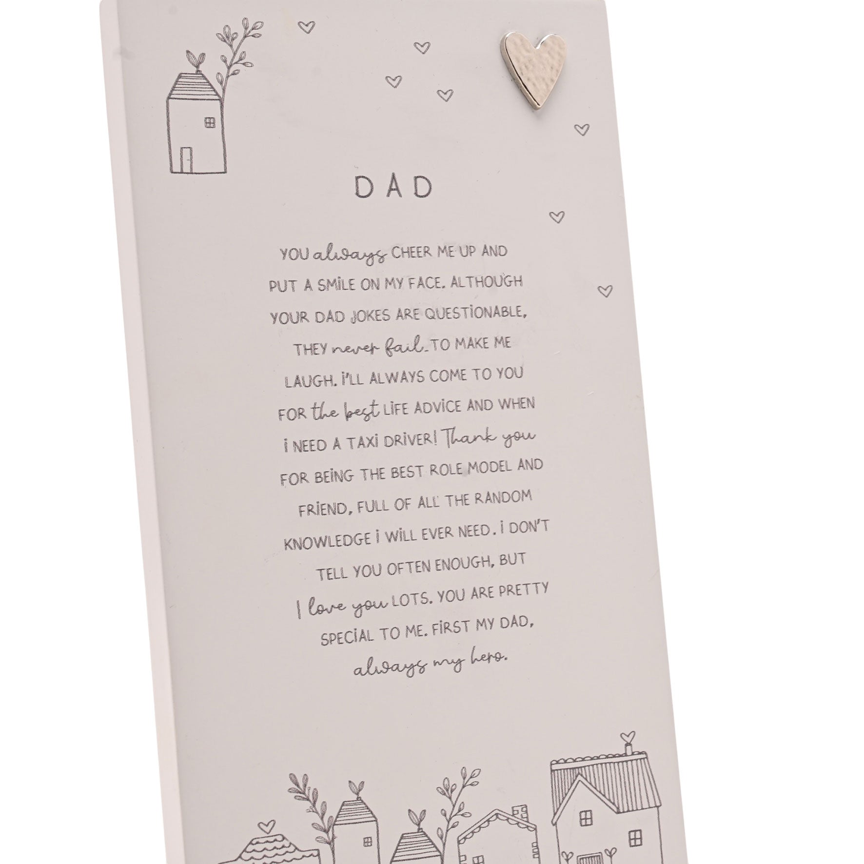 Moments Standing Verse Plaque Dad