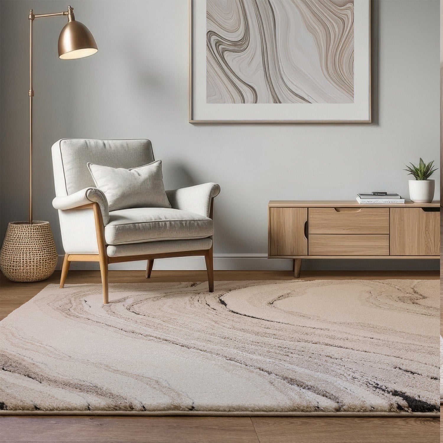 Mirage Quartz Beige Rug