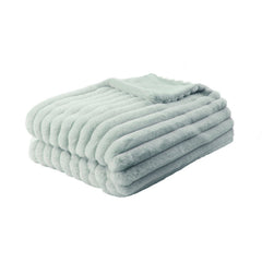 Morritz Green Faux Fur Throw (130cm x 180cm)