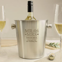 Personalised "Mr and Mrs" Ice Bucket