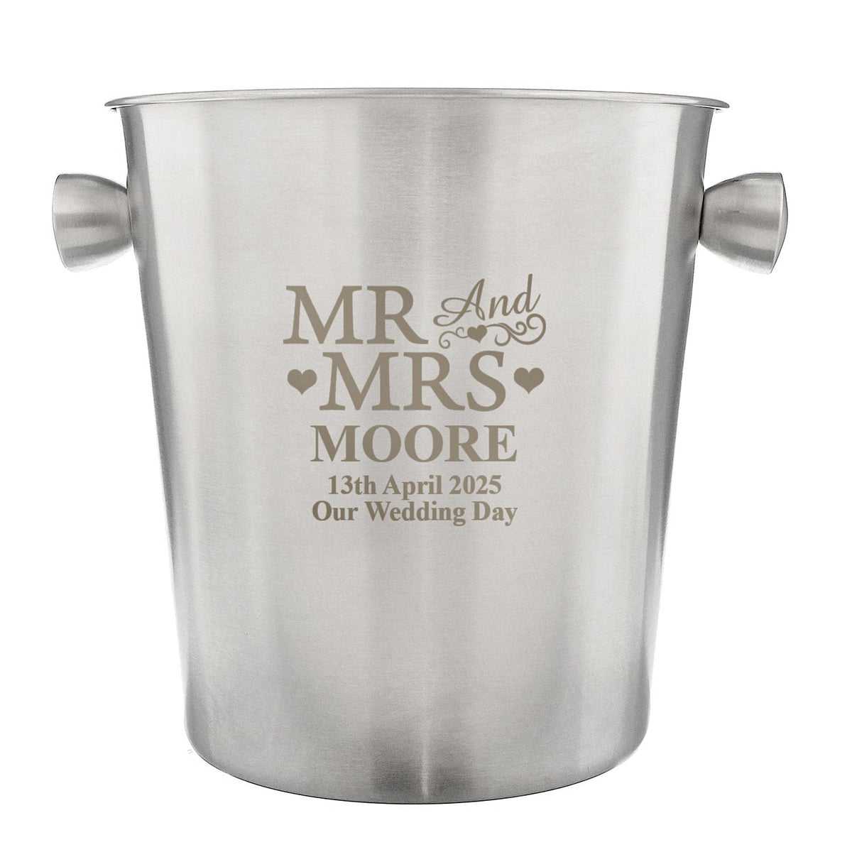 Personalised "Mr and Mrs" Ice Bucket