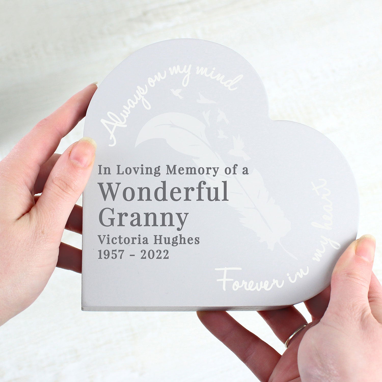 Personalised Memorial Heart Ornament