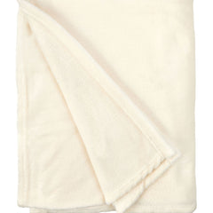 Cream Snug Flannel Fleece Super Soft Throw