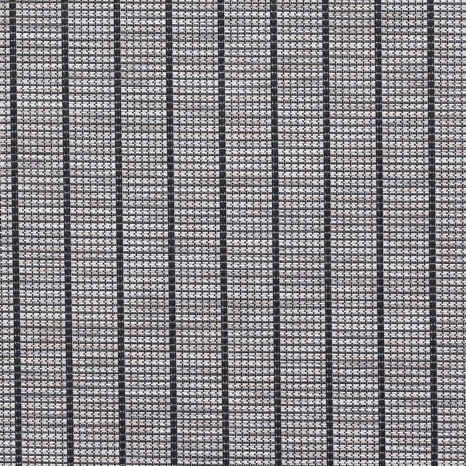 Santa Monica A041 Black Stripe Outdoor Rug