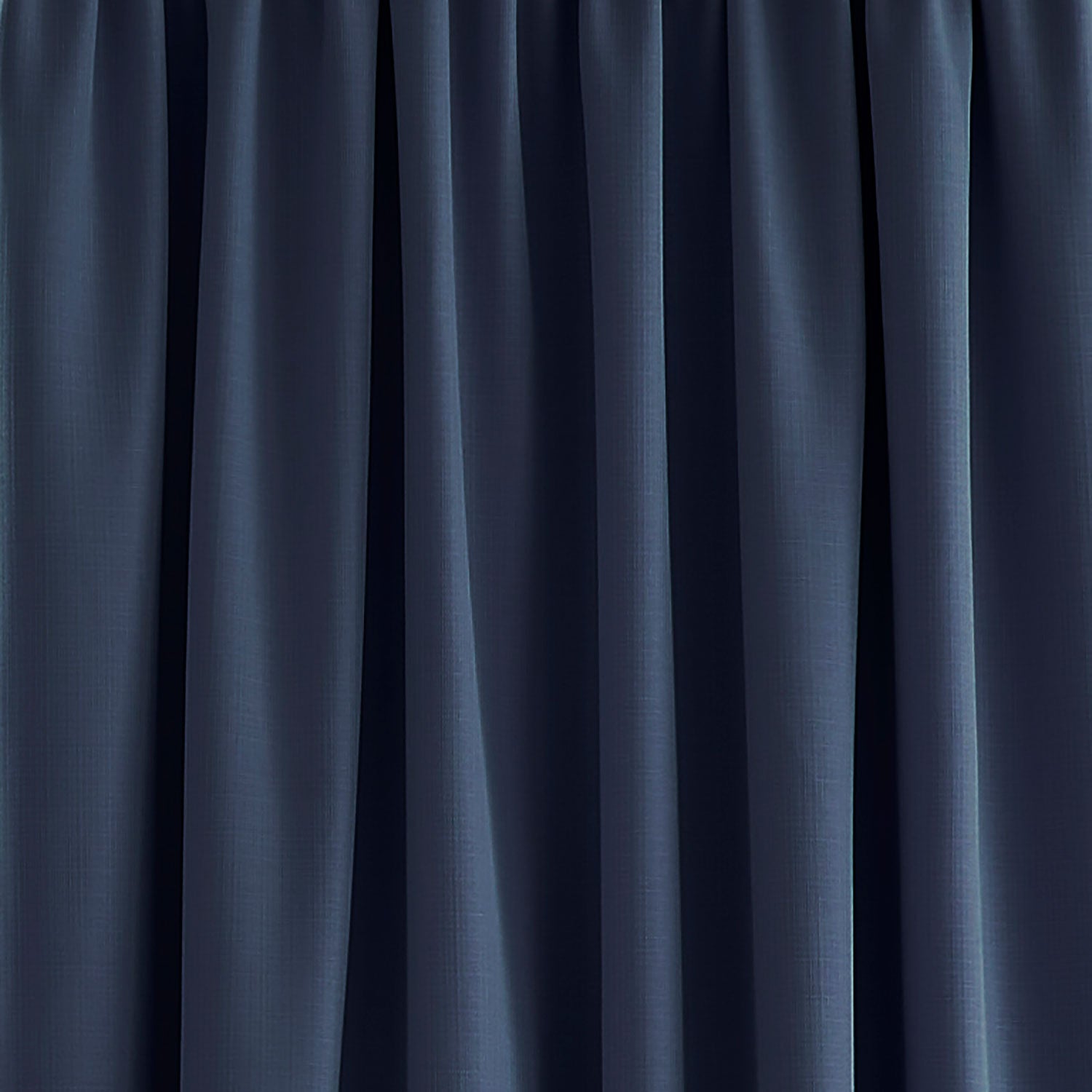 Laura Ashley Stephanie Midnight Blue Blackout Pencil Pleat Curtain
