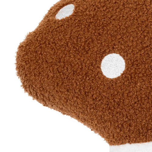 Fabric Mushroom Brown Shaped Cushion