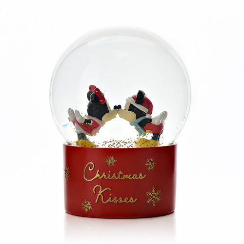 Disney Mickey & Minnie Christmas Kisses Snow Globe